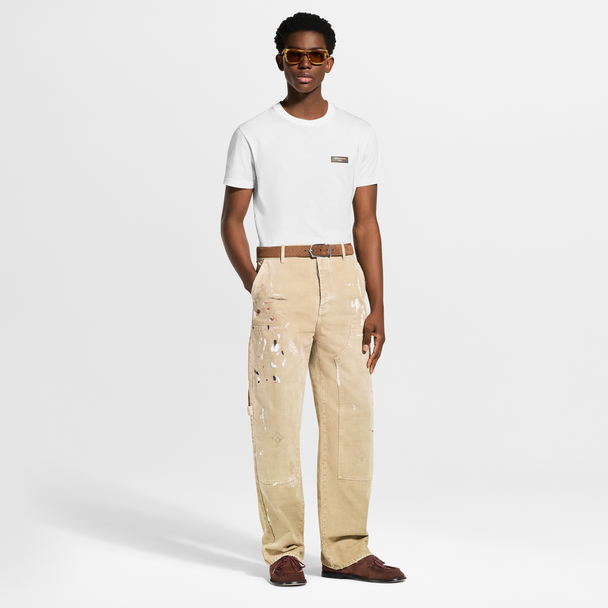 Embellished Denim Carpenter Pants - Men - Ready-to-Wear | LOUIS
